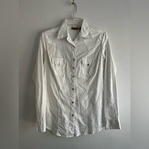 Wrangler Women’s White Pearl Snap